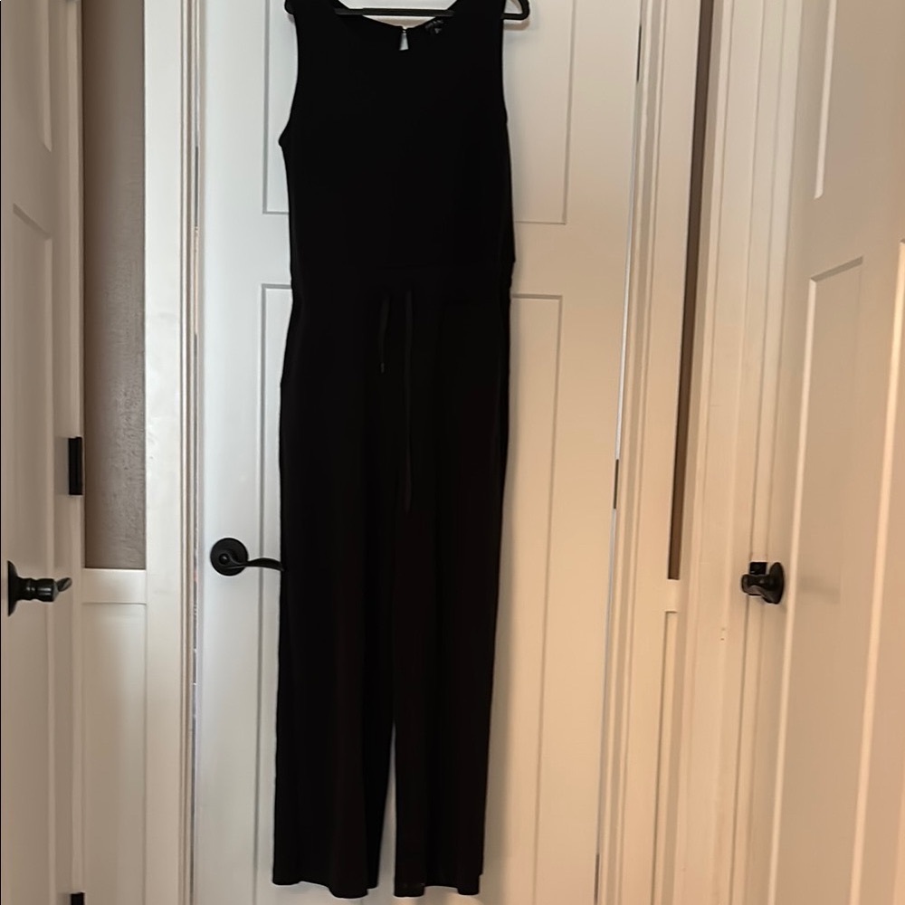 Black Sleeveless Jumpsuit